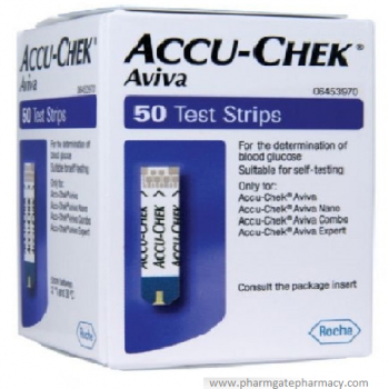 Accu Chek Aviva Glucose Test Strips Pack of 50
