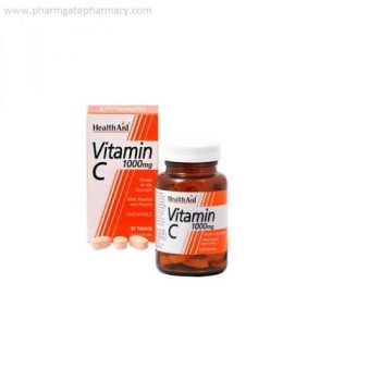 HealthAid Vitamin C 1000mg Chewable Tabs X 60