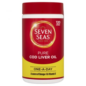 Seven Seas Pure Cod Liver Oil One a Day Caps X 120