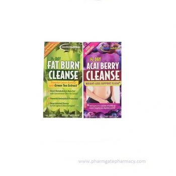 14-Day Acai Berry Cleanse + 14-Day Fat Burn Cleanse Value Pack X 56