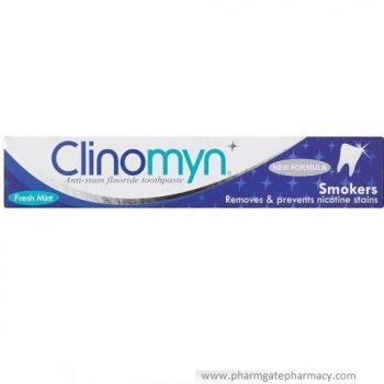 Clinomyn Anti-Stain Fluoride Toothpaste Smokers Original 75ml