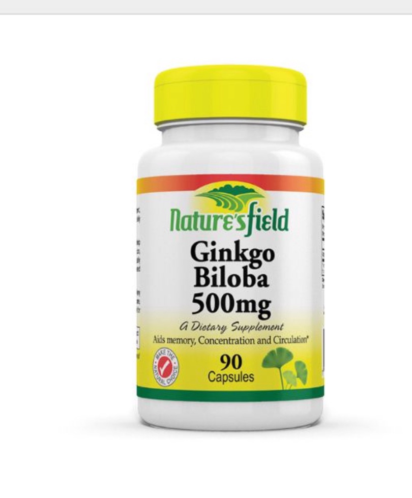 Nature’s field Ginkgo Biloba 500mg x 90 caps