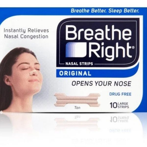 Breathe Right Nasal Strips Large For Normal Skin X 10