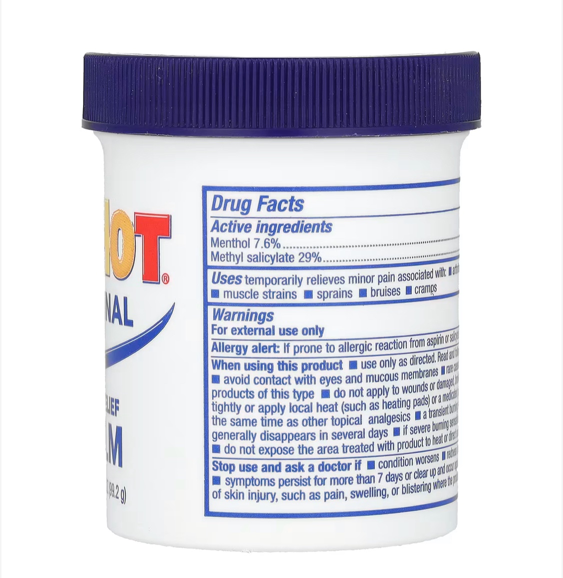 Icy Hot Original Pain Relief Balm, 3.5 oz (99.2 g)