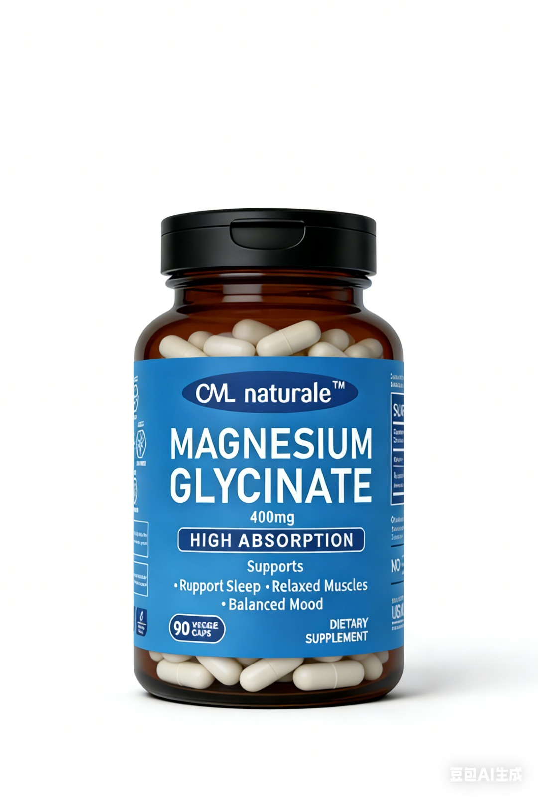 CML naturàle Magnesium Glycinate 400mg x90 caps
